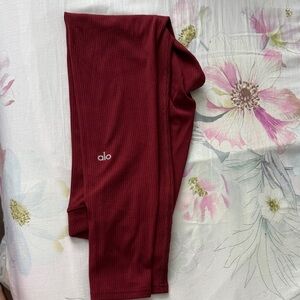 ALO Yoga Ribbed 7/8  High Waisted Legging